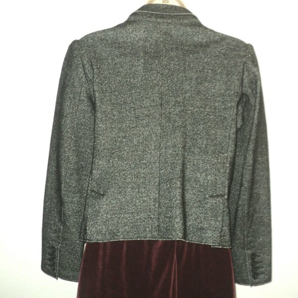 J. Crew Thandie Marled Blazer Size 6 Charcoal Gray - Picture 4 of 5